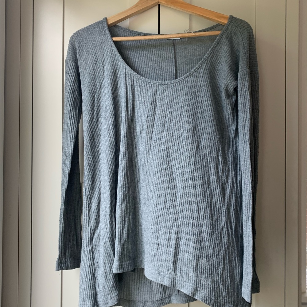 KIMCHI BLUE COZY GREY LONG SLEEVE